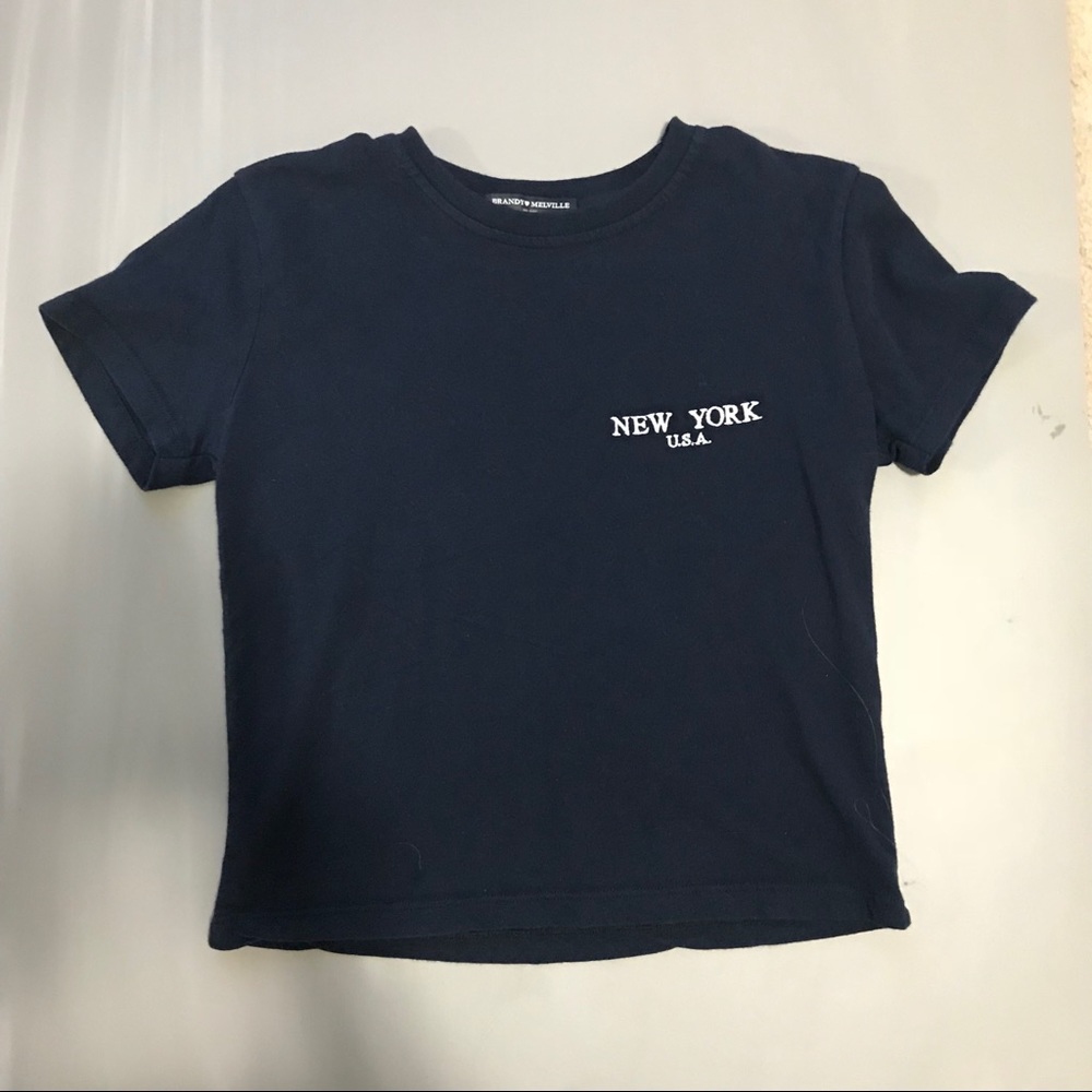 Brandy Melville New York embroidered shirt